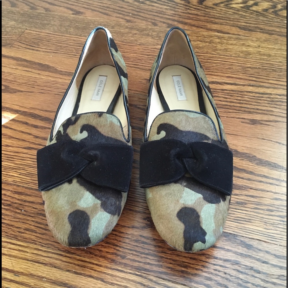Cole Haan Calf Hair Camo Flats